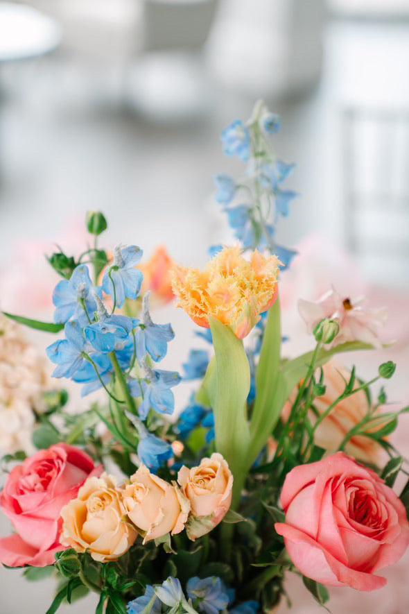 Pretty Pastel Baby Shower Flowers at Granite Links Golf Club in Quincy, Massachusetts