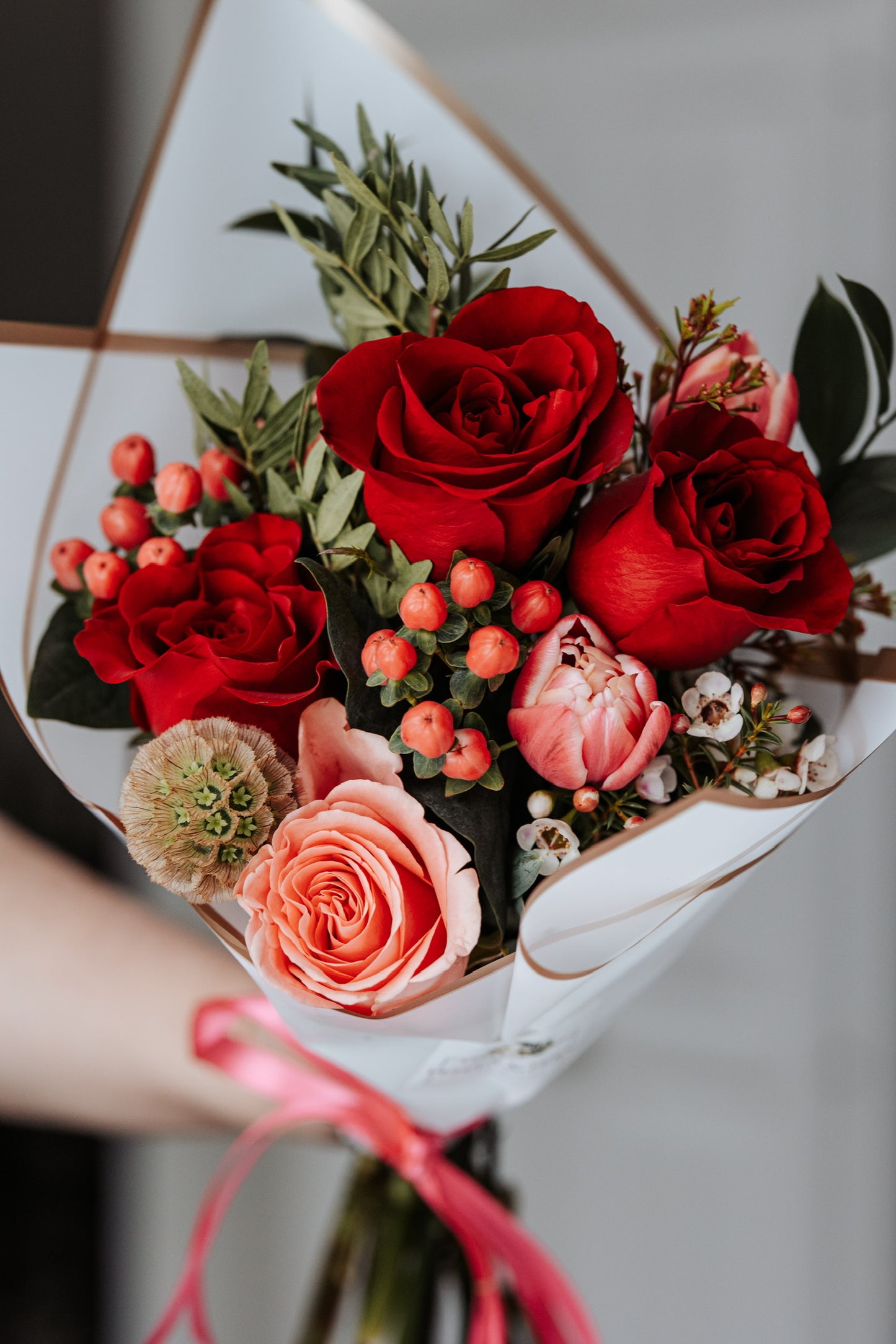 Handtied Valentine's Bouquet